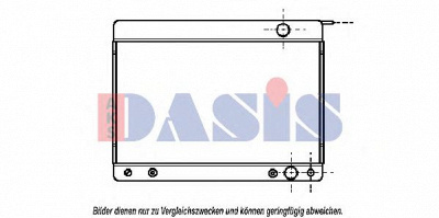 AKS DASIS 122130n -  Радиатор, охлаждение двигателя